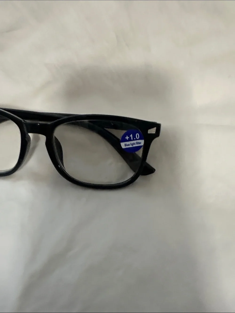 Ladies Blue Light Glasses + 1.0 magnification- Black NWT